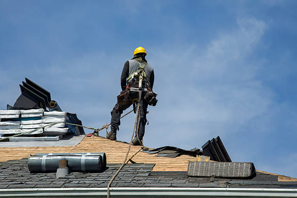 Professional Roofing technician working in Fayville, MA